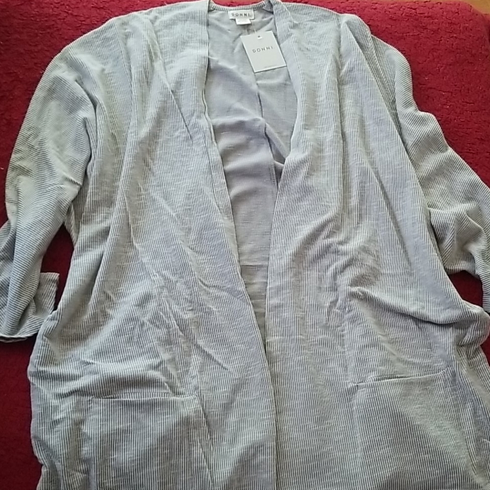 Donni.  Ribbed Sweater coat. Plus size
